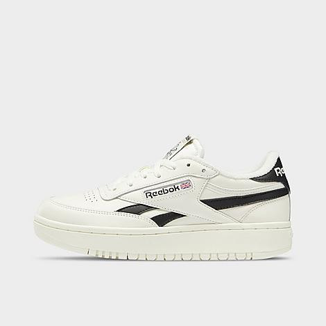 Reebok Women's Club C Double Platform Casual Shoes in Off-White/Chalk Size 9.5 Leather | Finish Line (US)