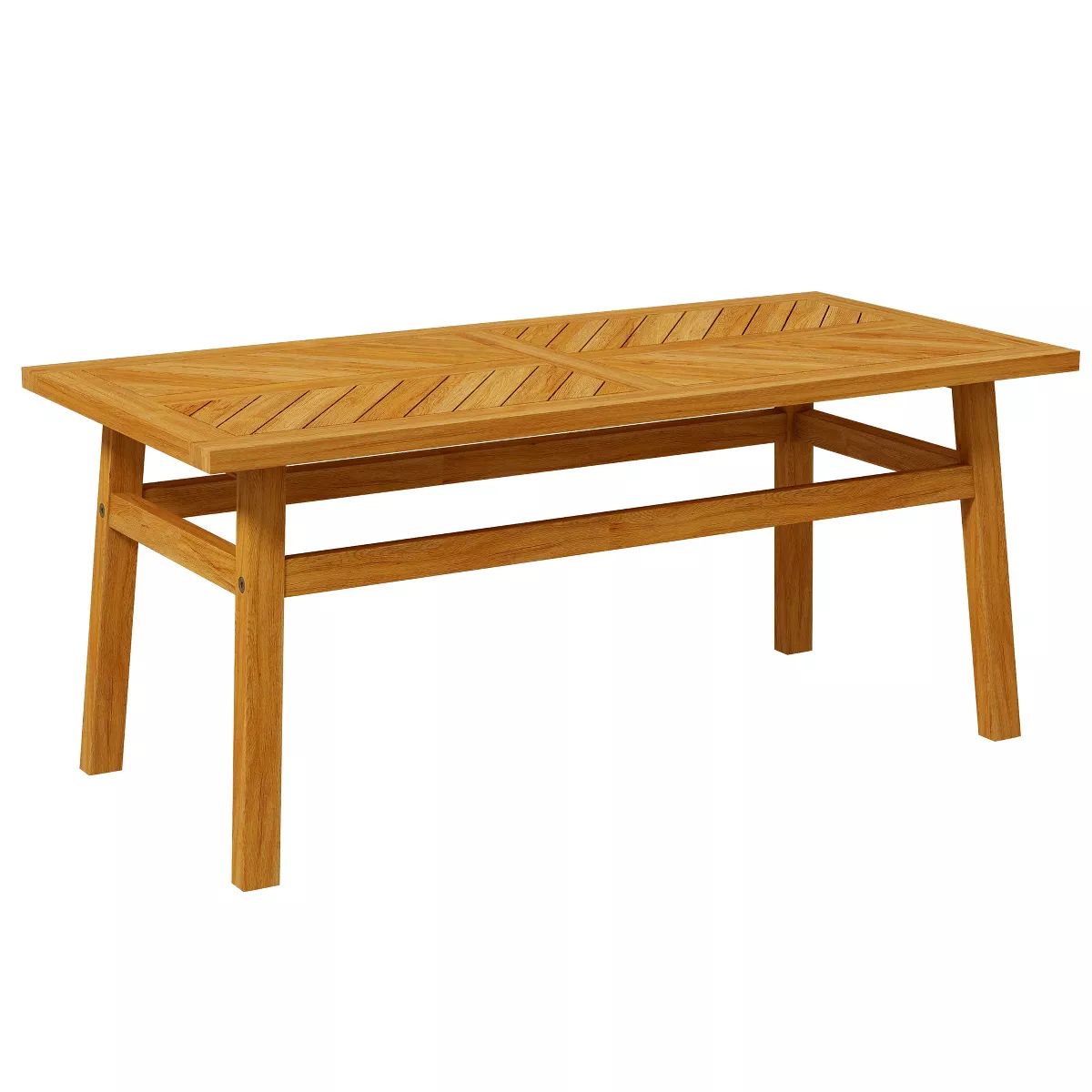 Outsunny Outdoor Coffee Table, Acacia Wood Rustic Patio Table for Garden, Backyard, Balcony, Deck... | Target