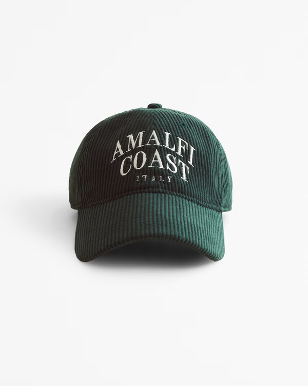 Corduroy Graphic Baseball Hat | Abercrombie & Fitch (UK)