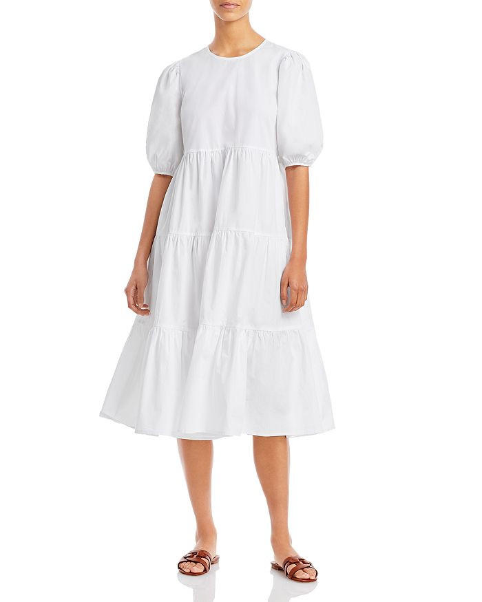 Tiered Poplin Midi Dress - 100% Exclusive | Bloomingdale's (US)