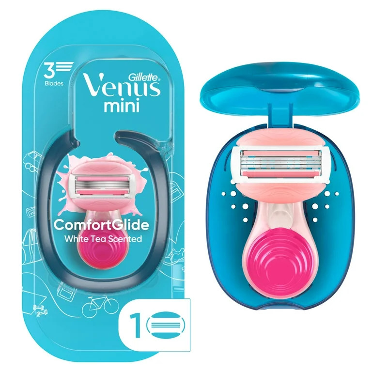 Gillette Venus Mini on The Go Women's Razor Handle with 1 ComfortGlide White Tea Scent Blade Refi... | Walmart (US)