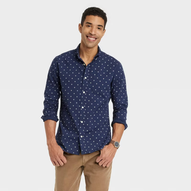 Men's Long Sleeve Button-Down Shirt - Goodfellow & Co™ | Target