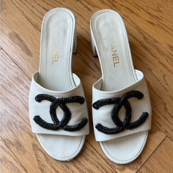 💯% authentic Chanel slides/mules in size 37 | Poshmark