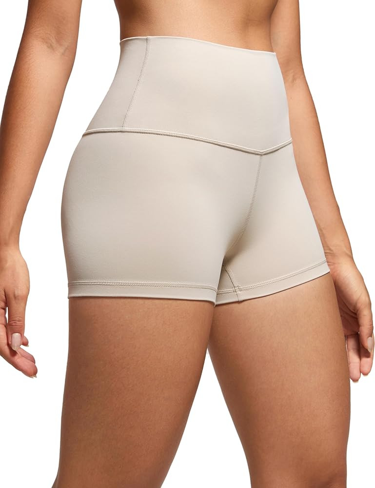 CRZ YOGA Womens Butterluxe High Waisted Biker Shorts 2.5 Inches - Yoga Workout Spandex Running Vo... | Amazon (US)