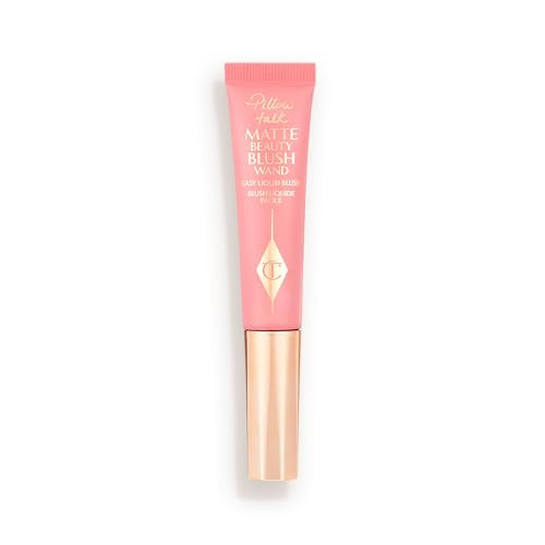 Charlotte Tilbury Pillow Talk Matte Liquid Blush Wand - Matte Blush for Cheeks with Cushion Applicator - Infused with Lumi-Blur Technology for a Light-Reflecting, Soft-Focus Effect - Pink Pop | Amazon (US)