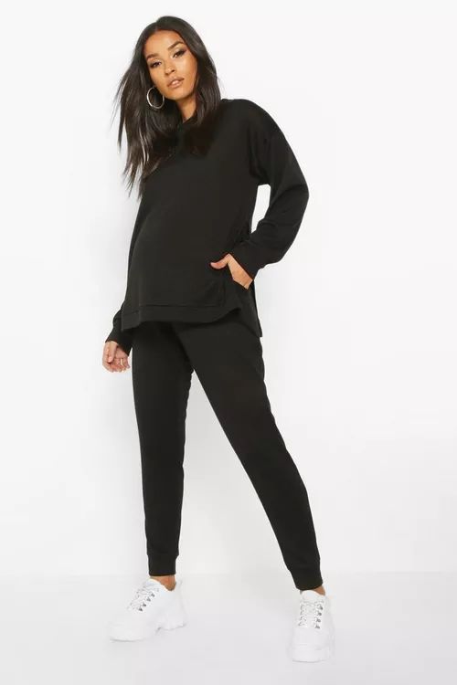 Maternity Side Split Loungewear Set | Boohoo.com (US & CA)