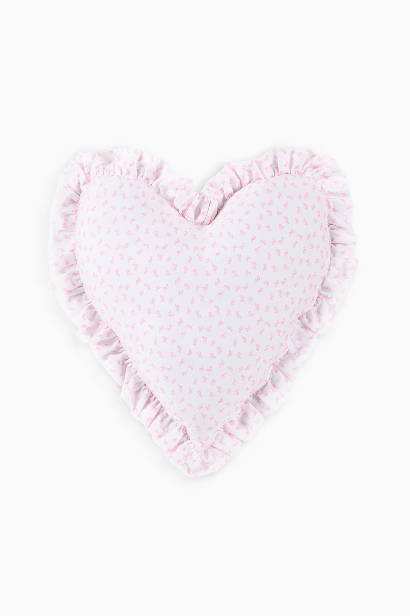 Heart Shape Ruffle Pillow | LoveShackFancy