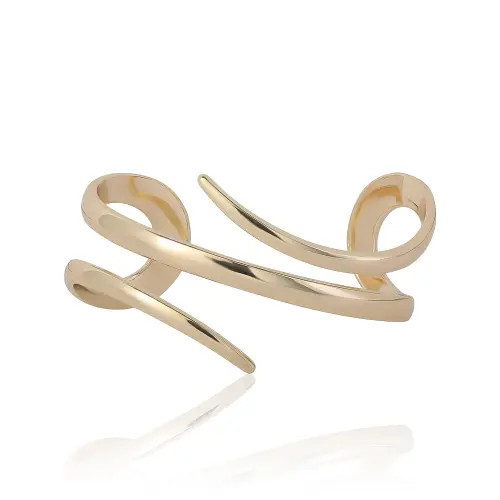 bcbg Spiral Wrap Cuff Bracelet in Gold Tone at Nordstrom | Nordstrom