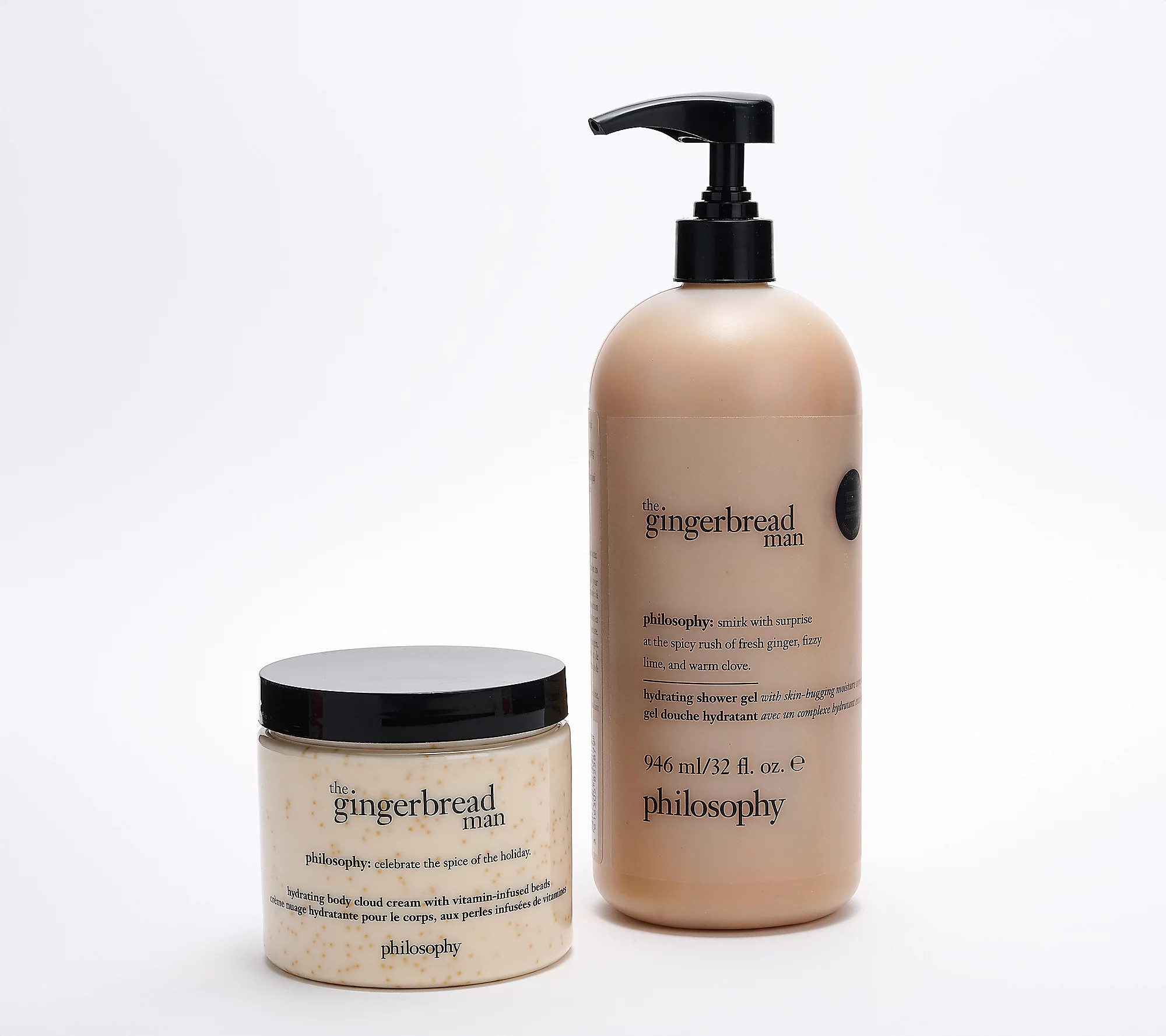 philosophy supersize snowy fun shower gel & cloud cream | QVC
