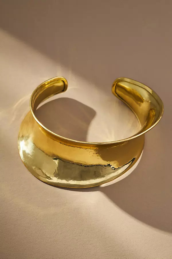 Wide Sculptural Cuff Bracelet | Anthropologie (US)