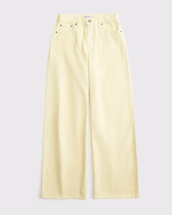 High Rise Wide Leg Jean | Abercrombie & Fitch (US)