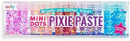 OOLY, Mini Dots, Pixie Paste Glitter Glue with Brush - Set of 5 | Amazon (US)