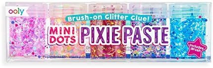 OOLY, Mini Dots, Pixie Paste Glitter Glue with Brush - Set of 5 | Amazon (US)