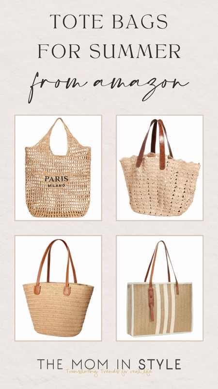 Amazon Summer Tote Bags 🌿

summer bag // summer tote // summer purse // affordable fashion // amazon fashion // amazon finds // amazon fashion finds // tote bag // woven tote bag

#LTKStyleTip #LTKItBag #LTKFindsUnder100