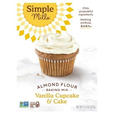 Simple Mills Almond Flour Baking Mix, Vanilla Cupcake & Cake, 11.5 oz (327 g) | Target