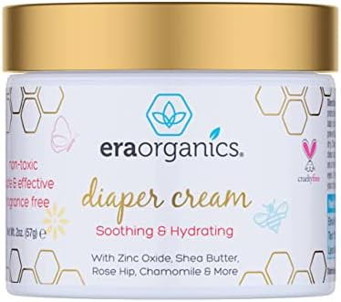 Era Organics Diaper Rash Cream – Extra Soothing Zinc Oxide Diaper Rash Moisturizer with Organic... | Amazon (US)