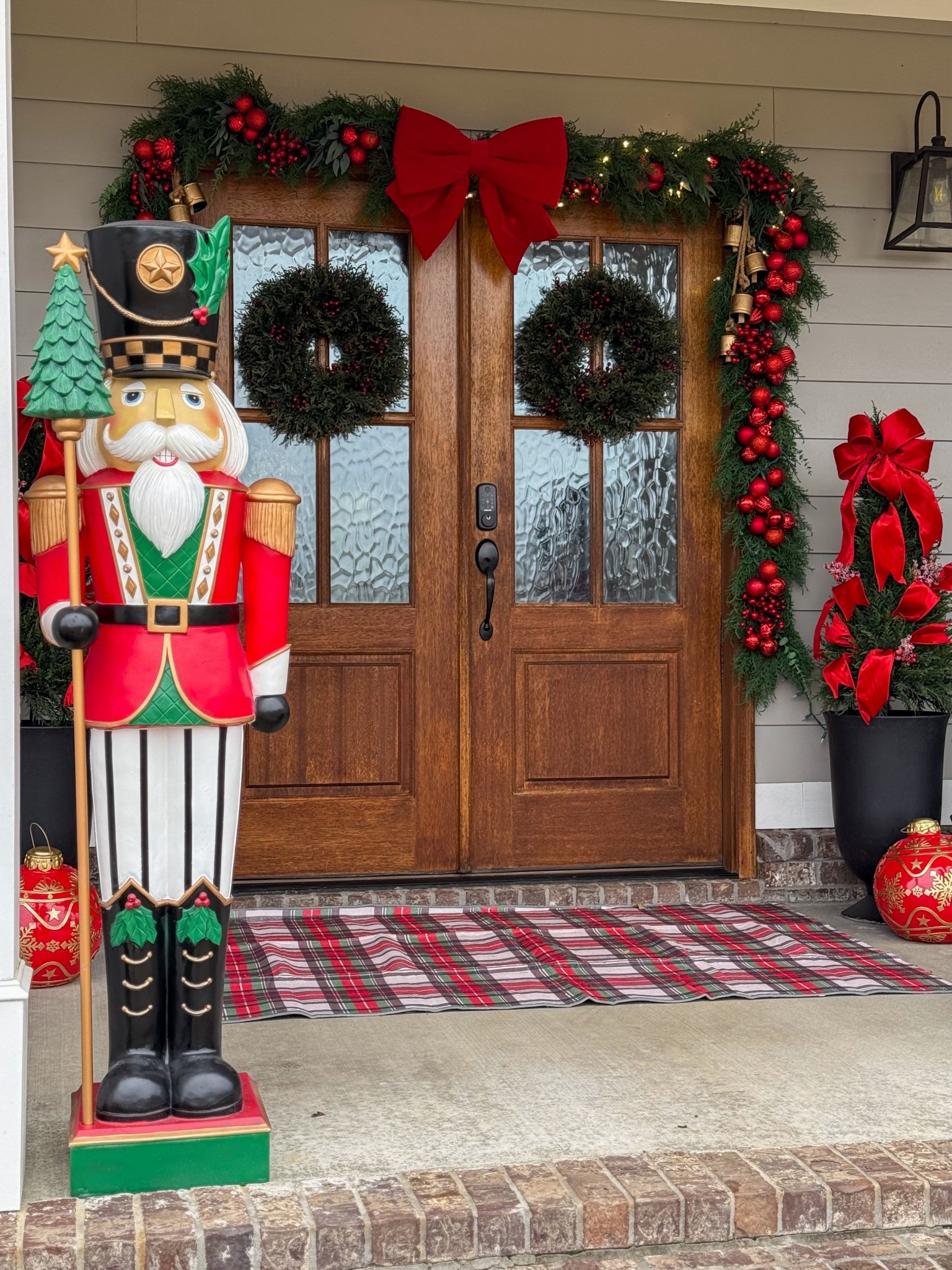 Front porch Christmas 

#LTKSeasonal #LTKHoliday #LTKHome