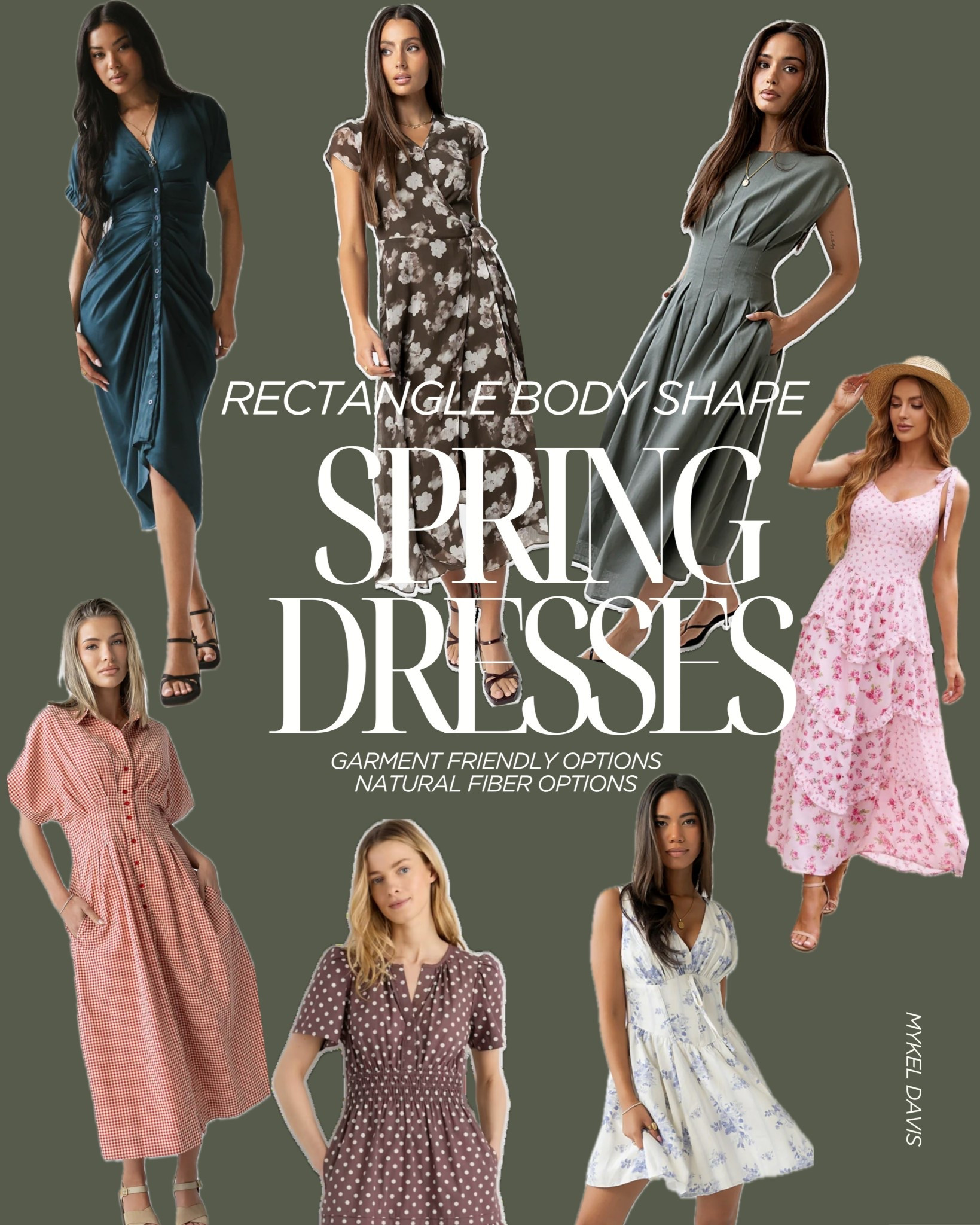 Dresses for #rectanglebody #rectangleshapes #easterdresses