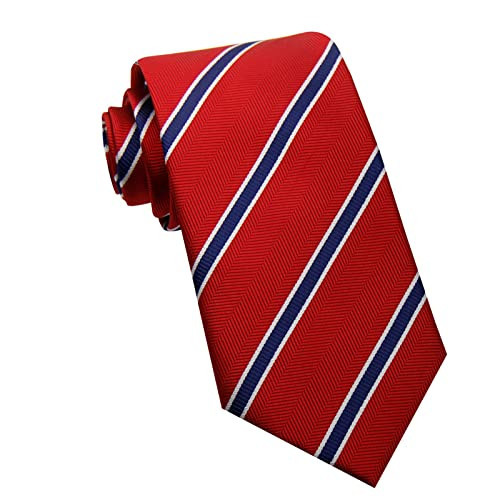 Luckyvestir Men's 3.15" Stripe Ties Classic Check Business Necktie for Husband Father Graduation Wedding Dinner Church | Amazon (US)