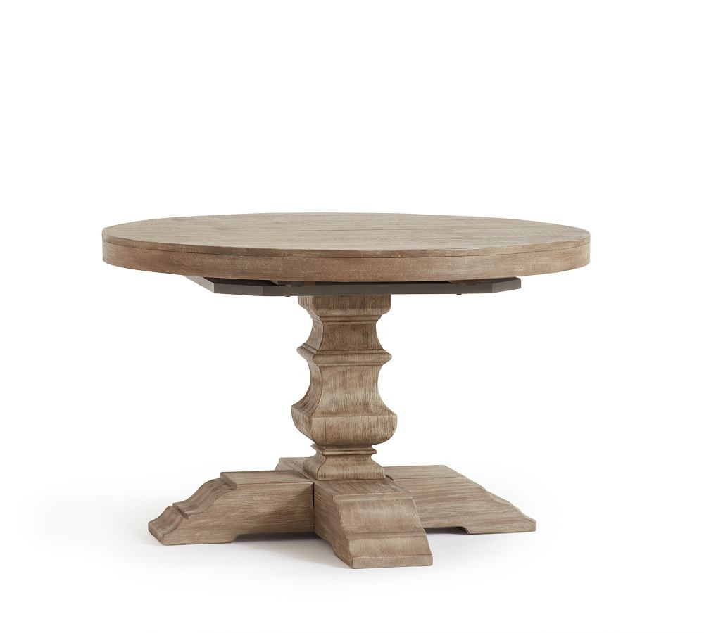 Banks Round Pedestal Extending Dining Table | Pottery Barn (US)