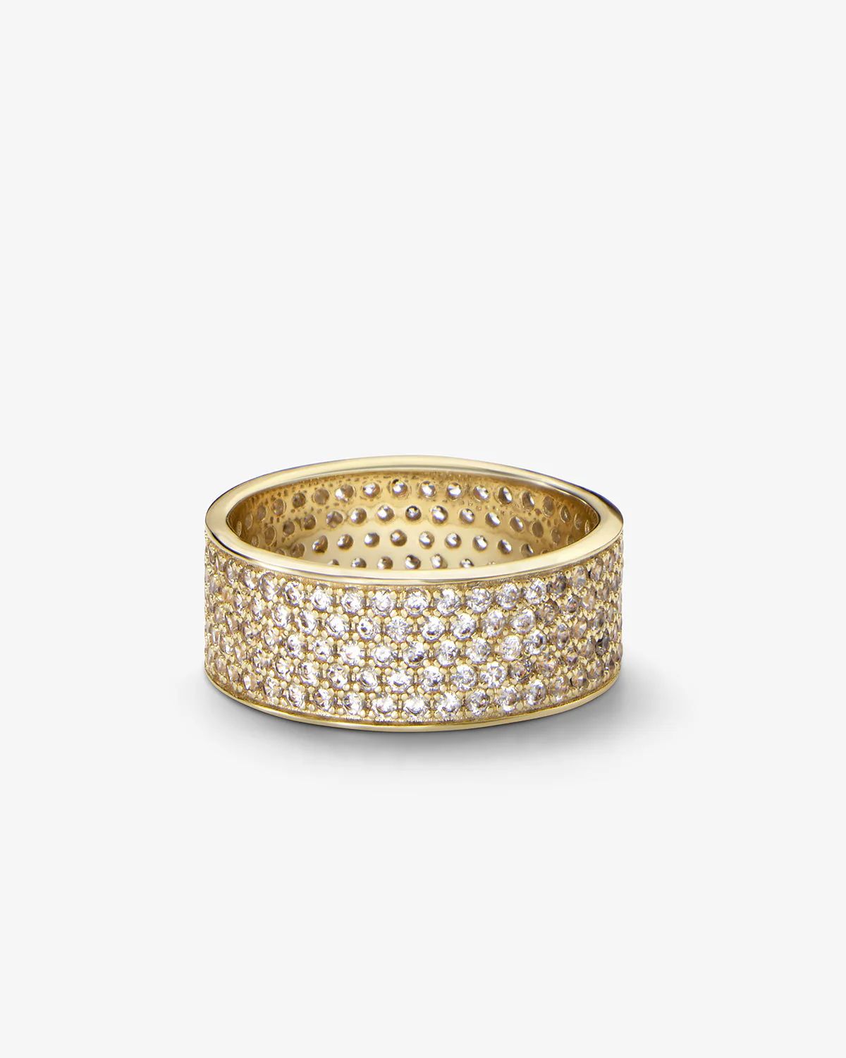 Slick Pavè Ring - Gold|White Diamondettes | Melinda Maria Jewelry