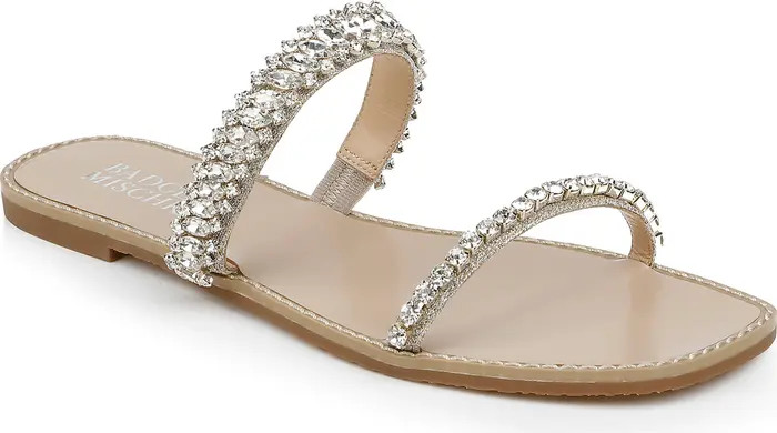 Badgley Mischka Collection Thina Slide Sandal | Nordstrom | Nordstrom