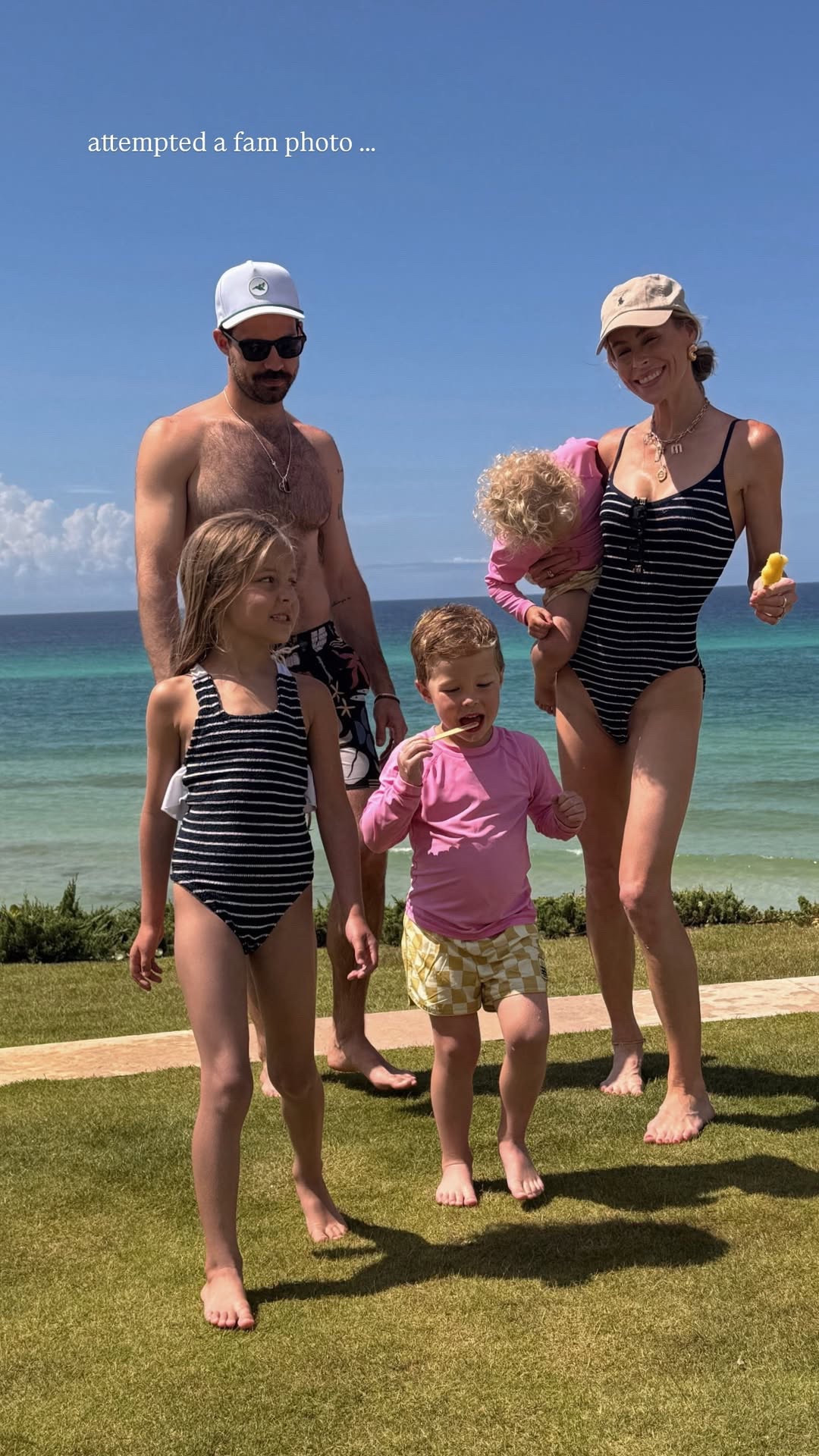 Attempted a fam photo 😅

#LTKTravel #LTKSwim #LTKFamily