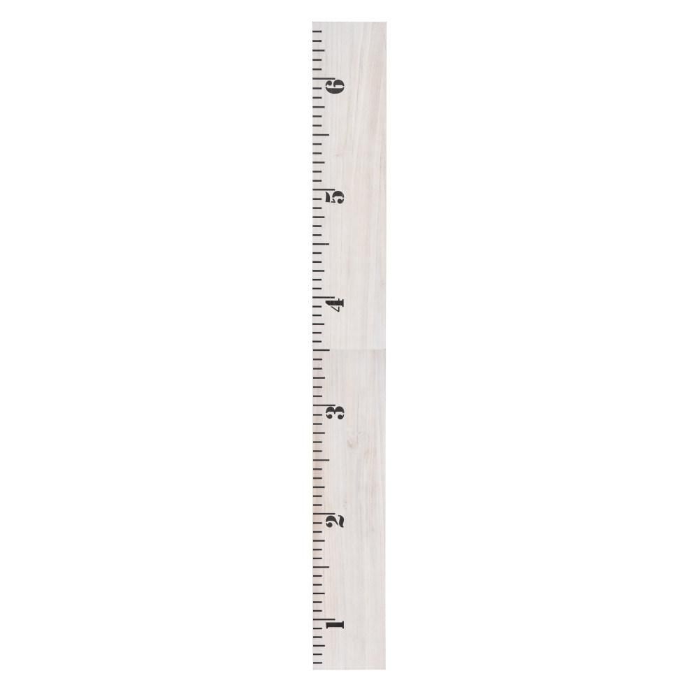 Kate and Laurel White 6.5 ft. Wooden Growth Chart-211752 - The Home Depot | The Home Depot