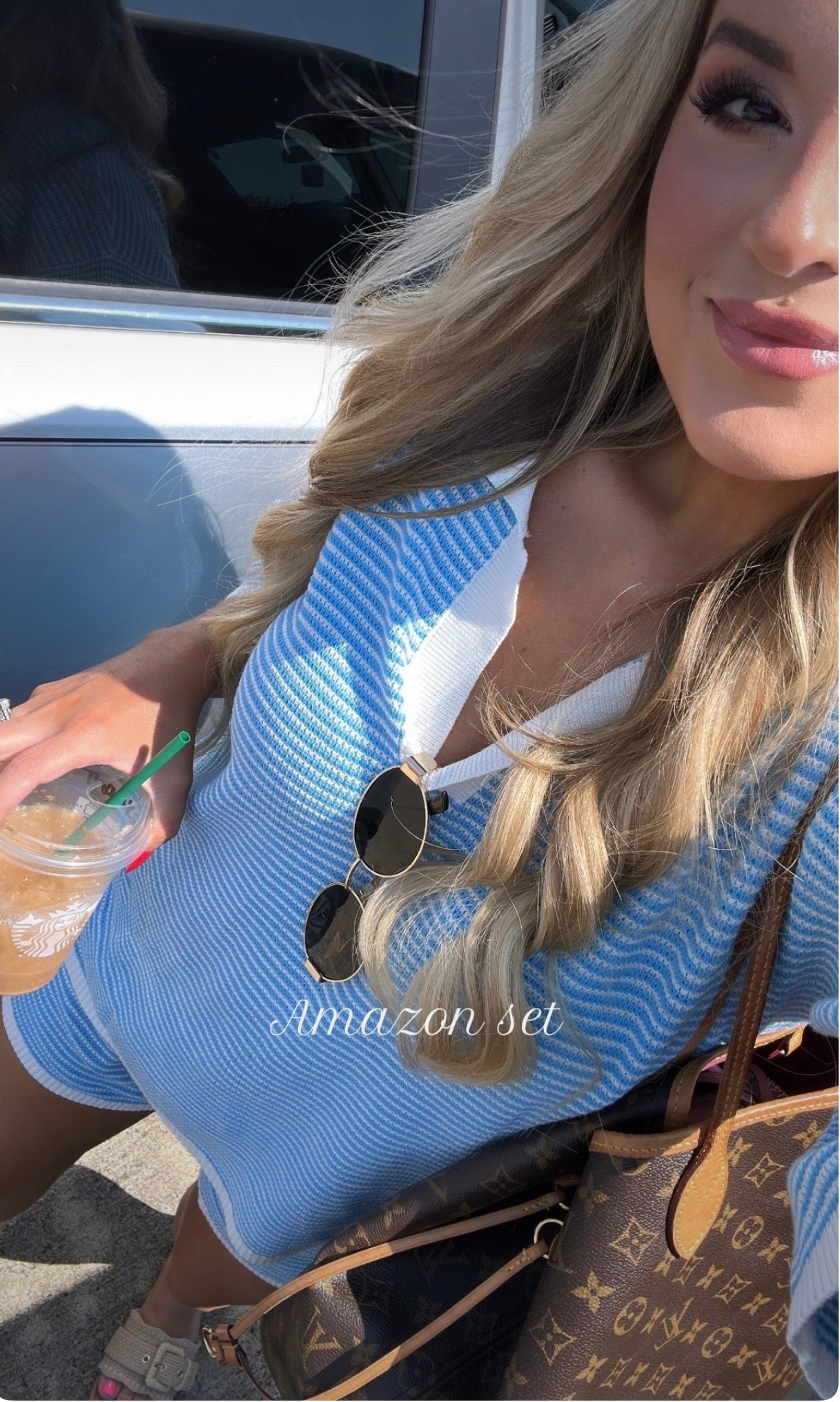 Amazon two piece set. Lounge wear, travel outfit. Amazon finds, spring set, summer two piece set. 

#LTKPetite #LTKootd #LTKTravel