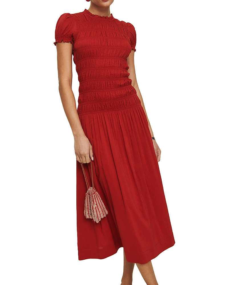 Reformation Kiria Smocked Midi Dress | Bloomingdale's (US)