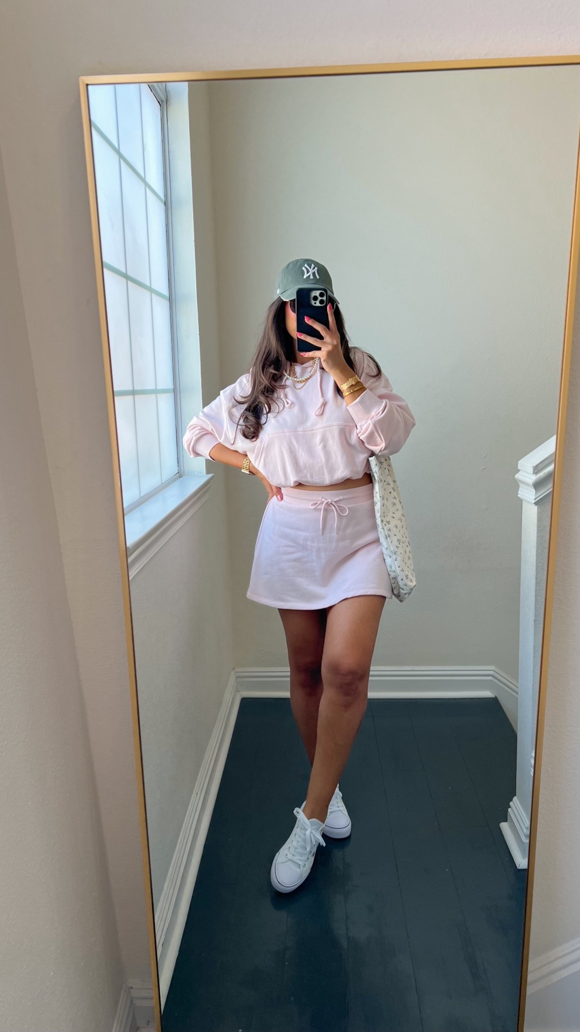 Walmart sporty skirt set!! Medium in the skirt with built in shorts and small in the bubble hem hoodie! 

#LTKootd #LTKActive #LTKSeasonal