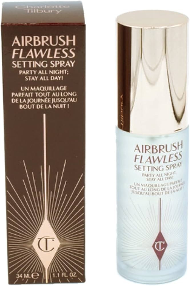 Charlotte Tilbury Airbrush Flawless Setting Spray 1.1 FL oz / 34 ml, Red | Amazon (US)