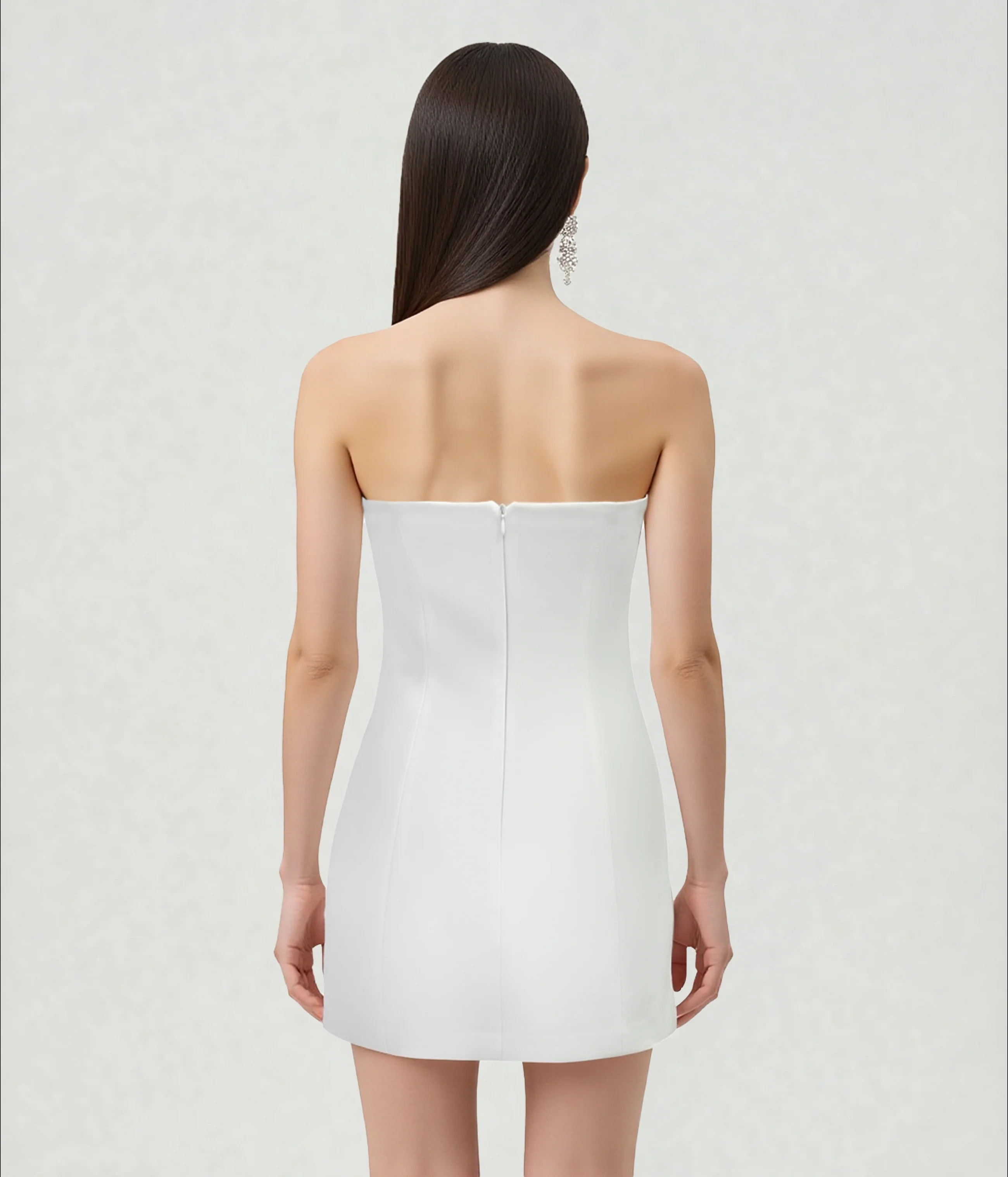 Floral Printed Mini Dress - White | JW PEI US
