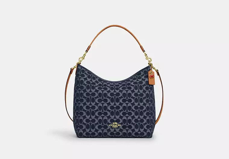 Laurel Large Shoulder Bag In Signature Denim | Coach Outlet US