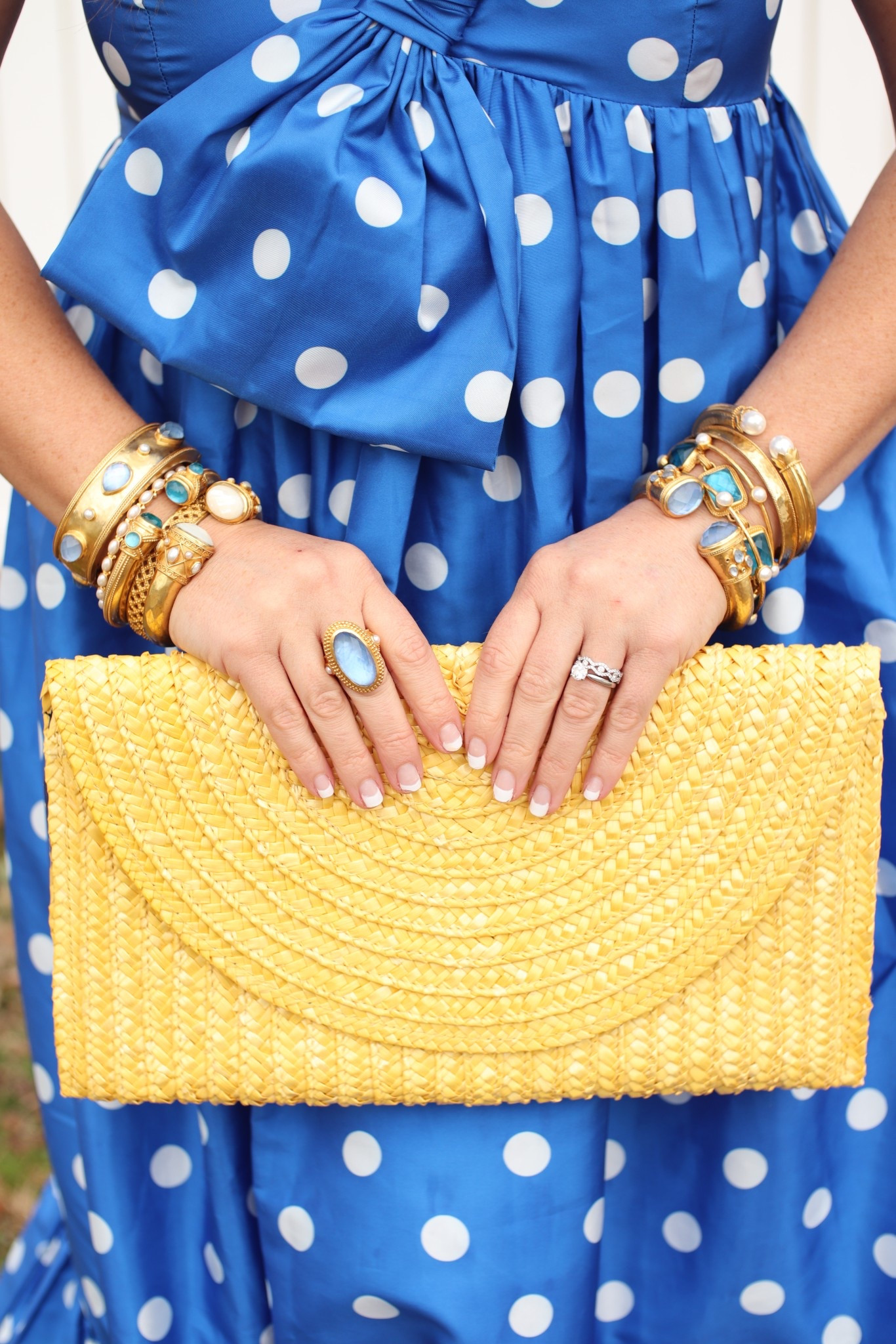 Spring wedding guest style // wedding guest dress // wedding accessories// something blue 

#LTKItBag #LTKParties #LTKWedding