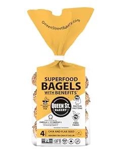 Queen St. Bakery Chia & Flax Seed Superfood Bagels, 16.37 OZ | Amazon (US)