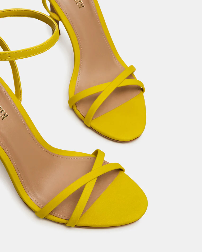 JYPSEY Yellow Strappy Stiletto Women's Heel | Steve Madden (US)