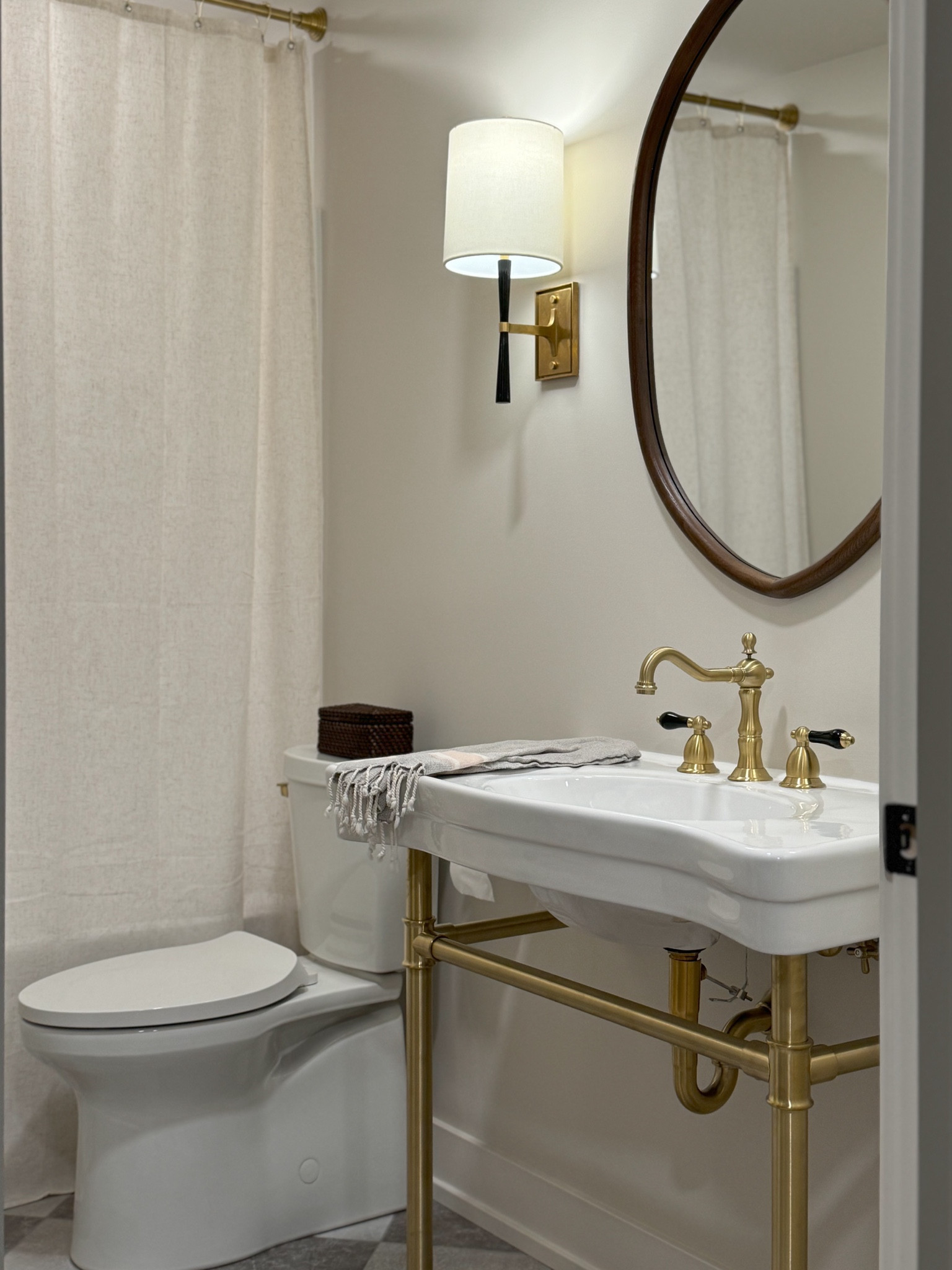  Basement renovation is complete and this half bathroom turned out perfect. 

Flooring:
Virginia Tile - York 12x12
Colors: White and Taupe
Grout: Mapei Pewter

Paint:
Sherwin Williams - SW 9171 Felted Wool
Benjamin Moore - OC-20 Pale Oak


#LTKFamily #LTKHome #LTKSaleAlert