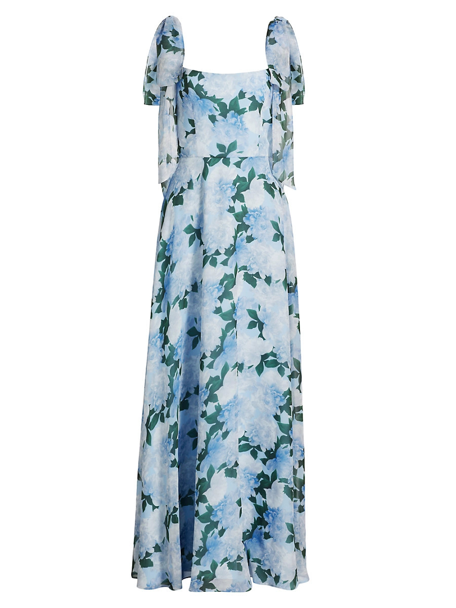 Women's Pearl Floral Maxi Dress - Glacial Peonies - Size 0 | Saks Fifth Avenue