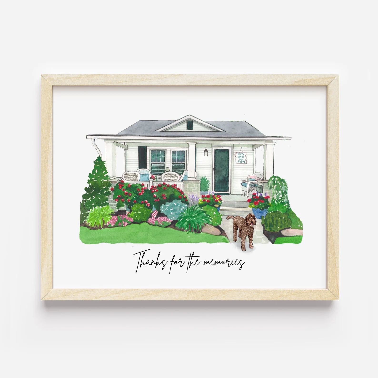 Custom Watercolor House Painting Printhouse Painting From - Etsy | Etsy (US)