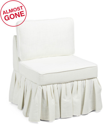 26x35.5 Accent Chair With Ruffle Bottom | TJ Maxx