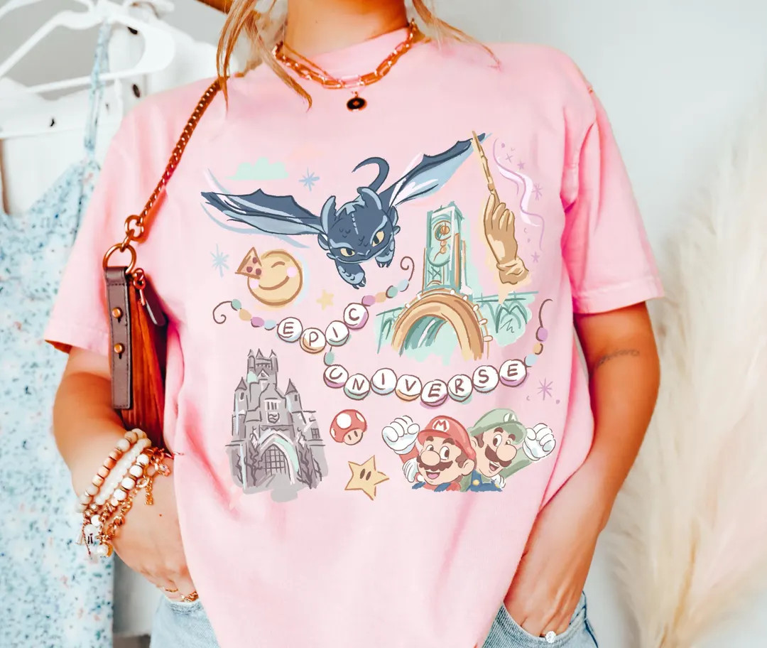 Comfort Colors Retro Epic Universe Shirt, Family Universe Park Trip 2025 Shirt,disney Shirt, Orla... | Etsy (US)