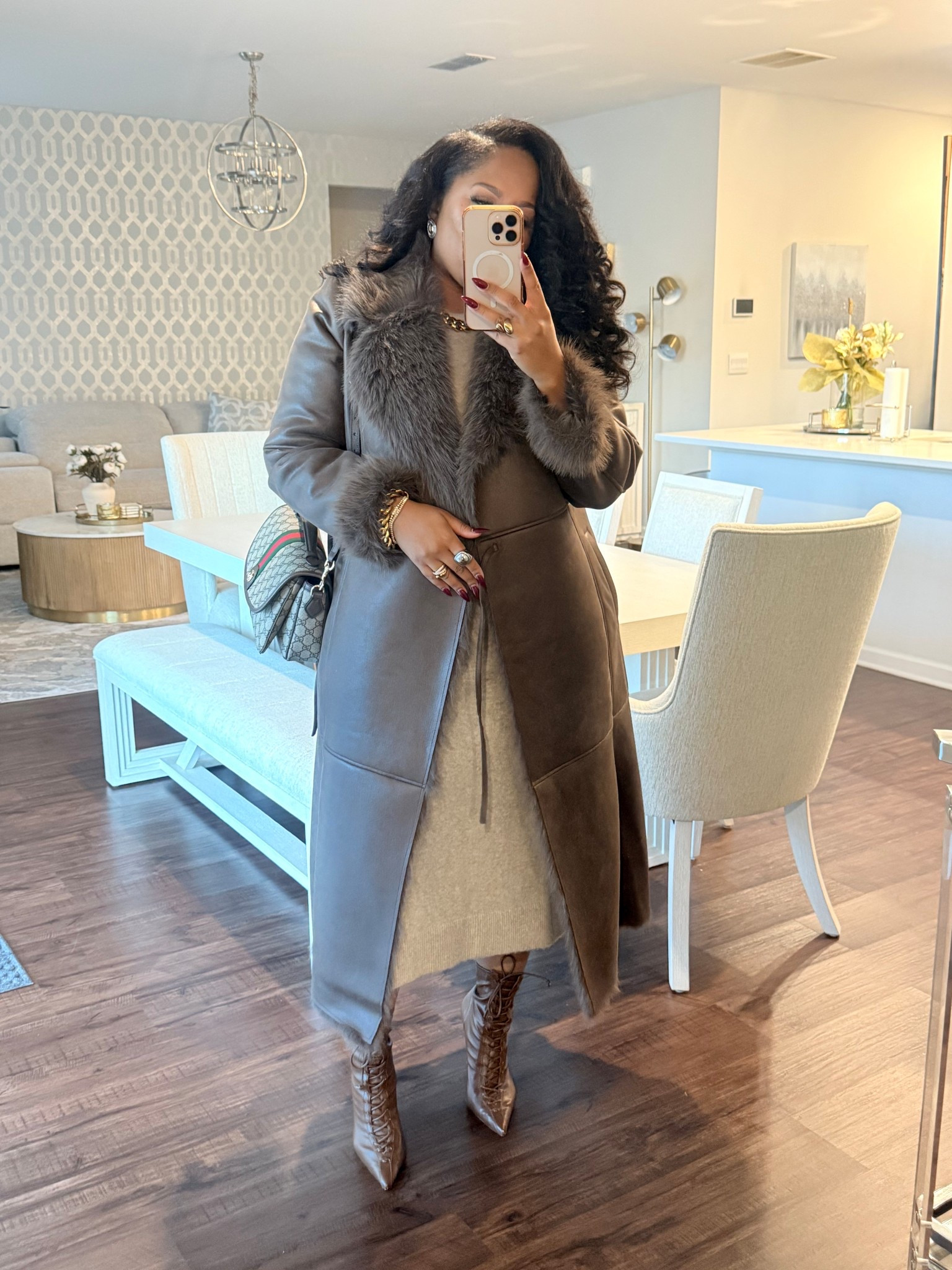 Winter Outfits. This coat from Avec Les Filles 😍 wearing a size large (XL sold out) if you are hippy size up. I can close but more comfortable probably in XL. 

#LTKgrwm #LTKootd #LTKdayinmylife
