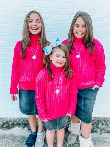 Love these cute Valentines looks for girls! My girls are super picky about sweaters, and these skirts are just adorable!!! I love that they had matching outfits in the different sizes I  needed.

#LTKkids #LTKstyletip #LTKFind