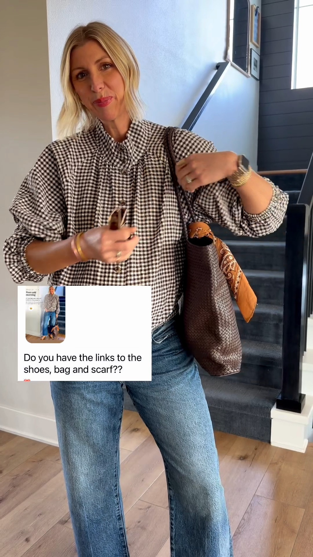 Easy elevated outfit for busy mornings - the woven tote + suede ballet flats are perfect summer to fall transitional pieces 🤎👏🏻￼

#LTKSeasonal #LTKmomlife #LTKOver40