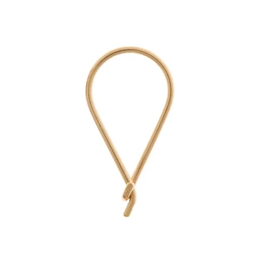 Teardrop Hoop, Yellow Gold (single) | Catbird