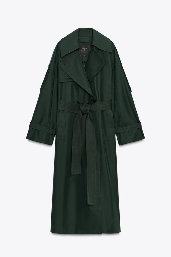 OVERSIZED WATER REPELLENT TRENCH COAT ZW COLLECTION | Zara US