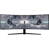 SAMSUNG 49-inch Odyssey G9 Gaming Monitor | QHD, 240hz, 1000R Curved, QLED, NVIDIA G-SYNC & FreeS... | Amazon (US)