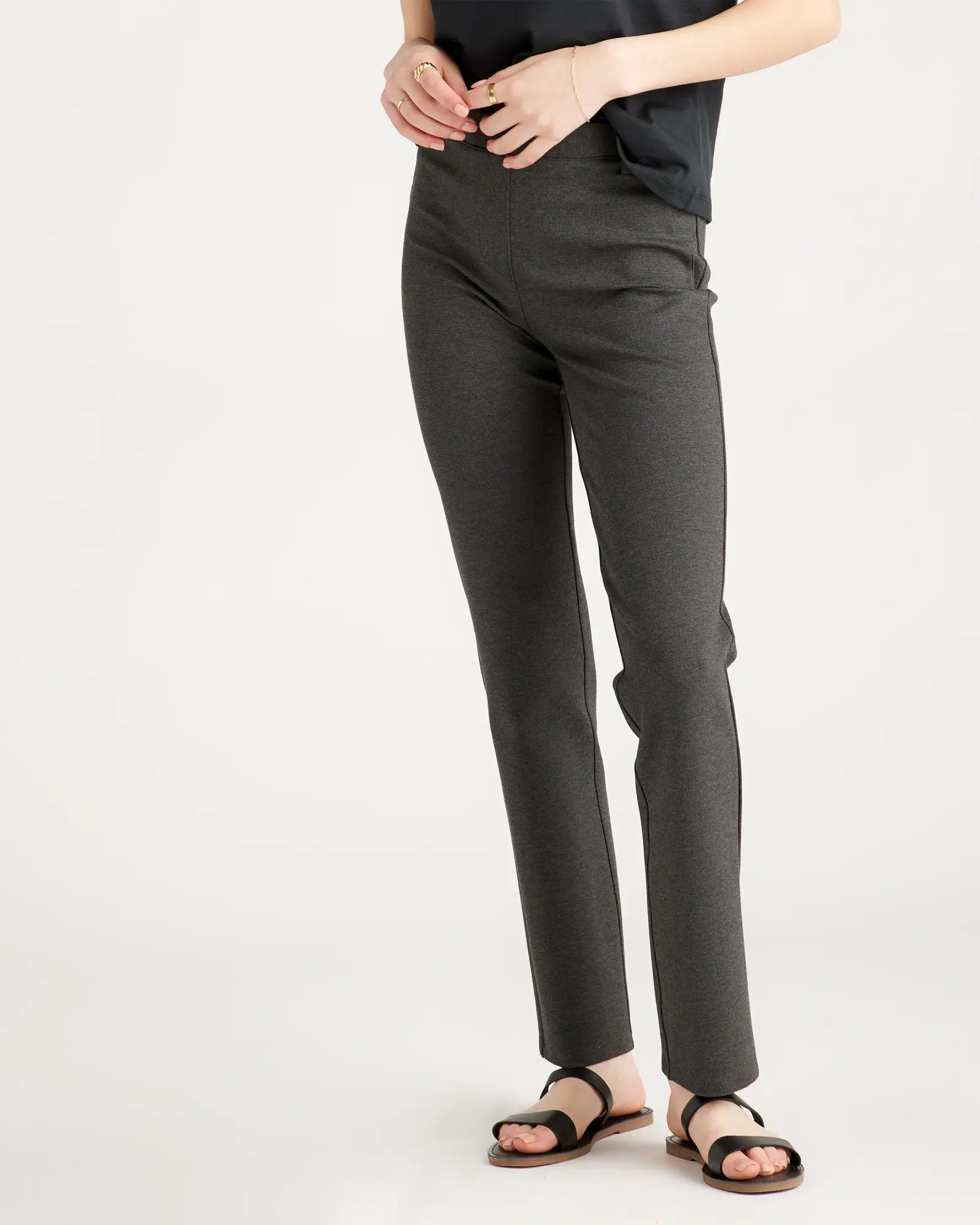 Ultra-Stretch Ponte Straight Leg Pant - Petite | Quince