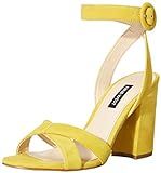 NINE WEST womens Wnnikki Heeled Sandal, Yellow, 5.5 US | Amazon (US)